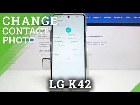 How to Customize Contact Profile in LG K42 – Add Photo to Contact