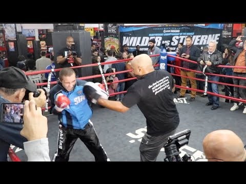EXPLOSIVE! SERGEY LIPINETS LETS HIS HANDS GO ON PADS & SHOWS BRILLIANT TIMING & HAND SPEED