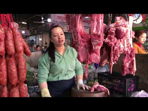 Amazing countryside Morning Market Tour | Khmer Country Village Foods and Livings
