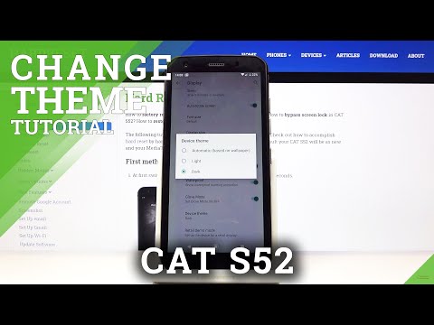How to Apply Automatic Theme in CAT S52 – Change Theme