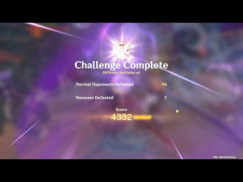 [Genshin Impact 2.1 Event] Hyakunin Ikki Day 2: "Halting the Rains"  Extreme Difficulty 4332Points