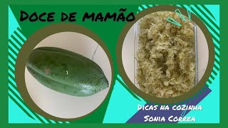 Como fazer Doce de mamo verde ralado com coco ralado