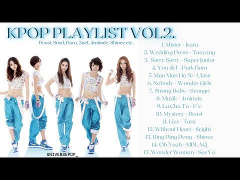 Kpop Playlist 2009 VOL 2 (Beast, 4minute, Dara, After School etc.) #beast #4minute #kpop  #taeyang
