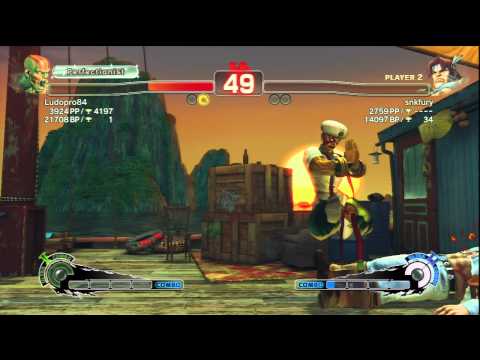 Ludopro84 [Dhalsim] Vs snkfury [T.Hawk] SSF4 AE Online Ranked Matches - PSN