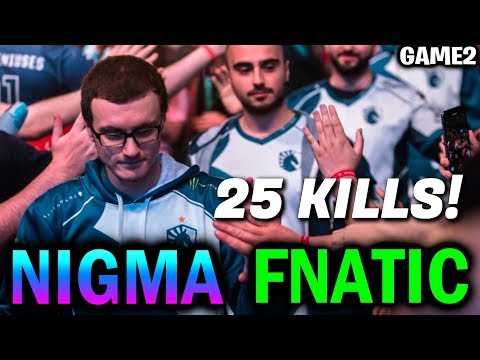 NIGMA vs FNATIC — 25 KILLS Monster! Leipzig Major Dota2