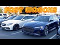 Navarra Blue C8 Audi RS6 Polar White S212 E63 S AMG Wagon Side By Side