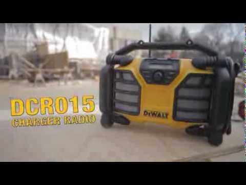DEWALT DCR015 12V/20V MAX* Worksite Charger/Radio - AC/DC