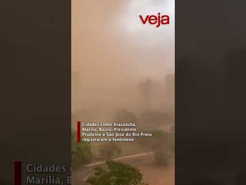 São Paulo registrada tempestade de areia em diversas cidades