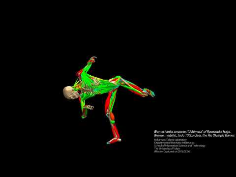 Biomechanics uncovers "Uchimata" of Ryunosuke Haga, Judo medalist