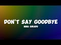 Don T Say Goodbye Lyrics Nina