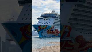 Norwegian Getaway Sets Sail from PortMiami 🛳️ #vacation #travel #cruise #dream