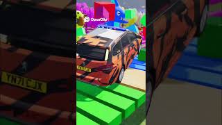 Epic Car Stunts on Wildly Colorful Tracks!