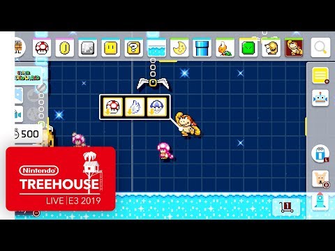 Super Mario Maker 2 Gameplay Pt. 3 - Nintendo Treehouse: Live | E3 2019 thumbnail