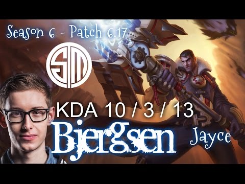 TSM Bjergsen JAYCE vs LISSANDRA Mid - Patch 6.17 KR Ranked | League of Legends