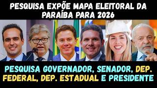 Paraíba 2026: Poll Reveals Favorites for Governor, Senate, and President