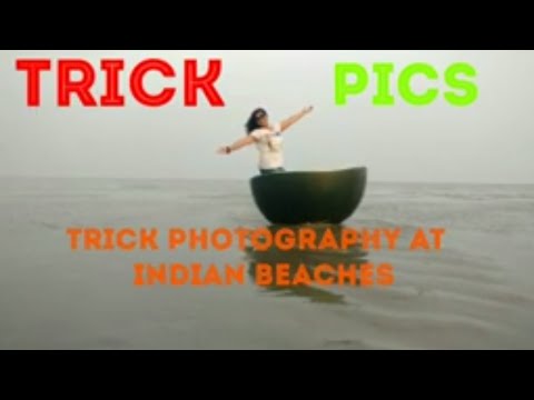 Trick Photography on Indian Sea Beaches || with smart phone || learn trick  Photography with mobile|