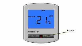 Screen Icons on your Heatmiser Slimline Thermostat