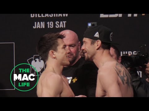 Alex Hernandez vs. Donald Cerrone Ceremonial Weigh-In Face Off | UFC on ESPN+1 Ceremonial Weigh-Ins