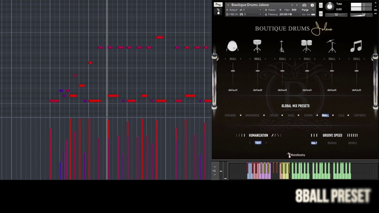 Boutique Drums Jolene - Preset Playthrough