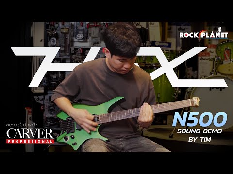 HEX N500/S BK BLACK NEXT SERIES - STAINLESS STEEL FRETS HH ACTIVE