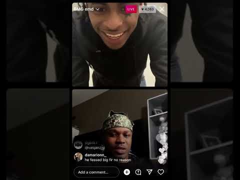 NasEBK gets into a heated conversation with BMG Upper Class (IG Live)