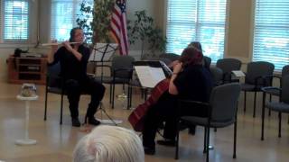 preview picture of video 'Carlo Wiseman, Trio for 2 Flutes and Cello, III Allegro'