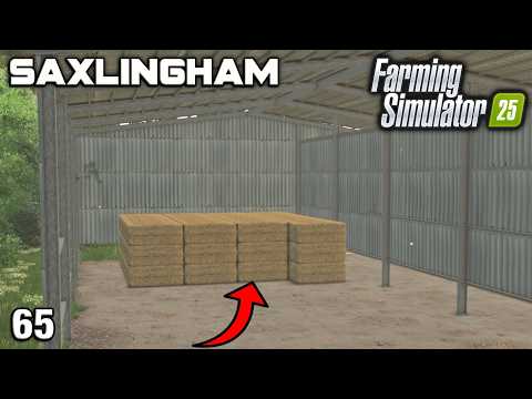 STRAW BALES ALL CLEARED AND CANOLA HARVEST BEGINS Saxlingham FS25 Ep 65