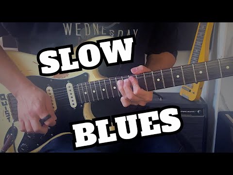 Super Slow Blues Guitar Backing Track (Bb)