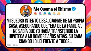 My father-in-law tried to evict me from my own house, claiming it was family. I didn't know that...
