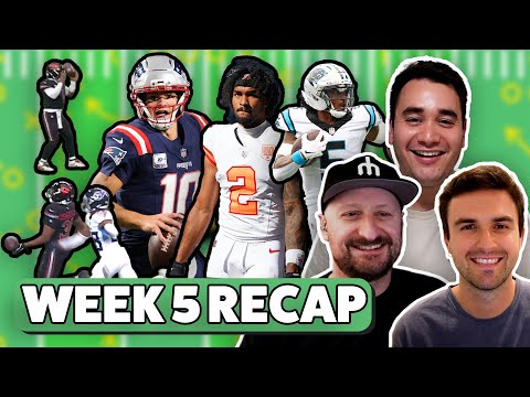Week 5 Recap: Drake & Josh, Baker Beats Darnold, Dumb Fumbles, Sad Herbert, and Eric Collins Returns