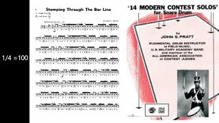 Stomping Through The Bar Line by John Pratt - Rudimental Play Along with Rick Series