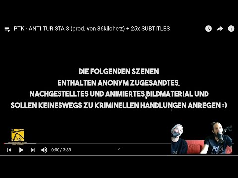 LTARB Reaction: PTK - ANTI TURISTA 3 (prod. von 86kiloherz) + 25x SUBTITLES