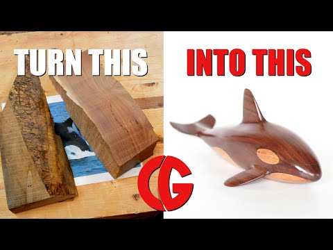 Carving an Orca Whale - Art, Sculpture, Wood Carving