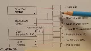 RFID Codeschloss AD 2000 Bedienungsanleitung, Schaltplan, anschließen, programmieren