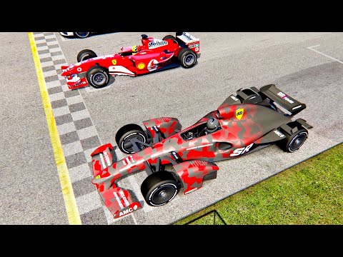 2021 Formula Rapide vs Ferrari F1 2004 - Old Monza
