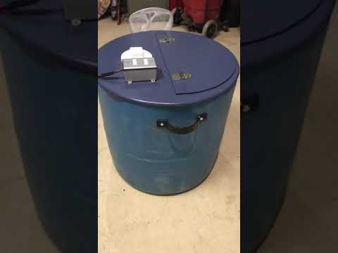 DIY bait tank for striper fishing.