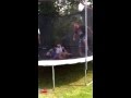 Les,Nate,Lloyd and Lance on Uncle Dicks trampoline