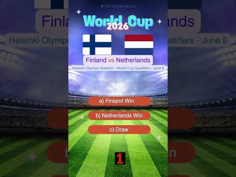 Finland vs Netherlands World Cup 2026 Qualifiers Prediction | Who Will Win? #match #prediction