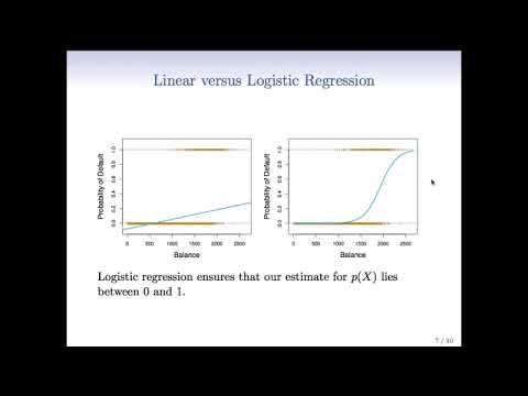 Statistical Learning: 4.2 Logistic Regression