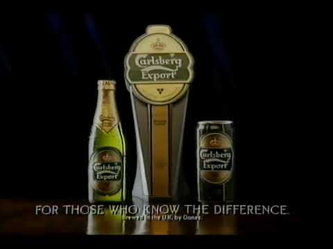 Carlsberg Export 'Slalom Skis' Lager Beer TV Advert - 1992