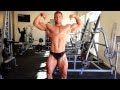 Bodybuilder Posing Muscle Flex, Road to Loaded Cup 2015