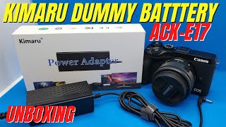 Kimaro Power Adapter for Canon M6 Mark II, M6, M5 & M3 Unboxing (ACK-E17)