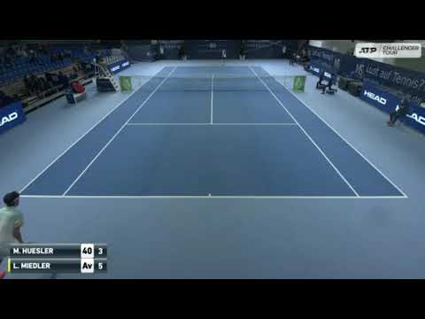 Marc-Andrea Huesler (SUI) vs Lucas Miedler (AUT) Eckental challenger Round 2