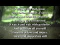 O Heart Bereaved and Lonely [Sandra McCracken] - Lyrics