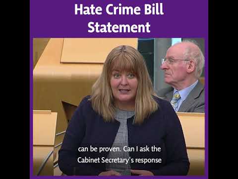 Hate Crime Bill Statement