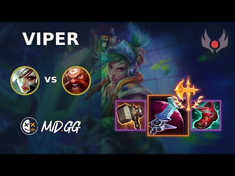 MID.GG: [ Viper ] Riven TOP vs Gragas | NA GRANDMASTER | LOL Season 2024