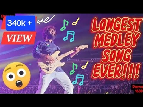 Arijit Singh – (THE BEST LONGEST MEDLEY SONG) Live in Indoor Stadium Singapore 2023