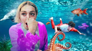 WE SPENT 24 HOURS AT THE AQUARIUM SHMADED!! *BEST DATE*