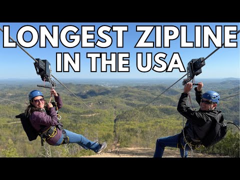 We Rode The LONGEST ZIPLINE In America!  The MegaZip in PIGEON FORGE Tennessee
