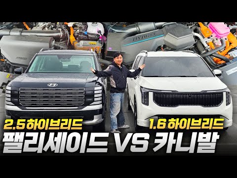 2.5하브 팰리 vs 1.6하브 카니발 연비, 성능, 상품성 얼마나 차이날까? 비교해봤습니다!